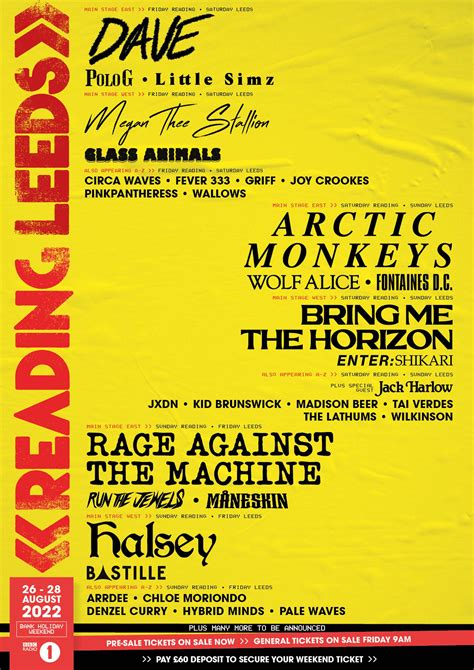 reading festival 2022 lineup